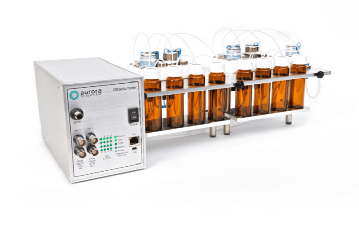 Odor delivery with the 220A Olfactometer from Aurora Scientific