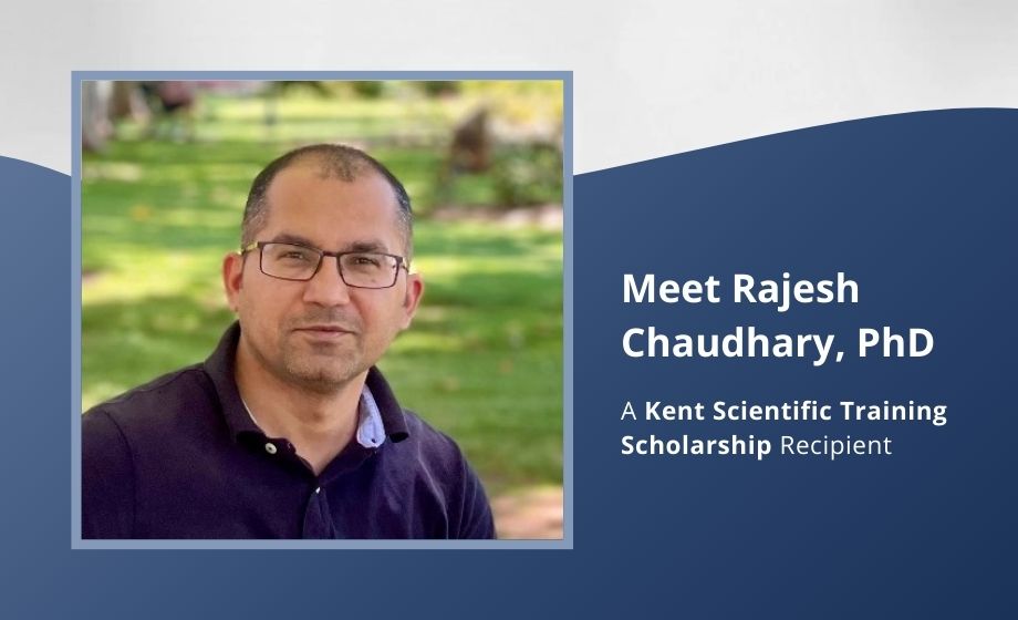 Kent Scientific scholarship winner Rajesh Chaudhary FI