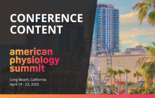 American Physiology Summit Conference Content