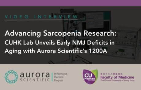 Advancing Sarcopenia Research: CUHK Lab Unveils Early NMJ Deficits in Aging with Aurora Scientific’s 1200A